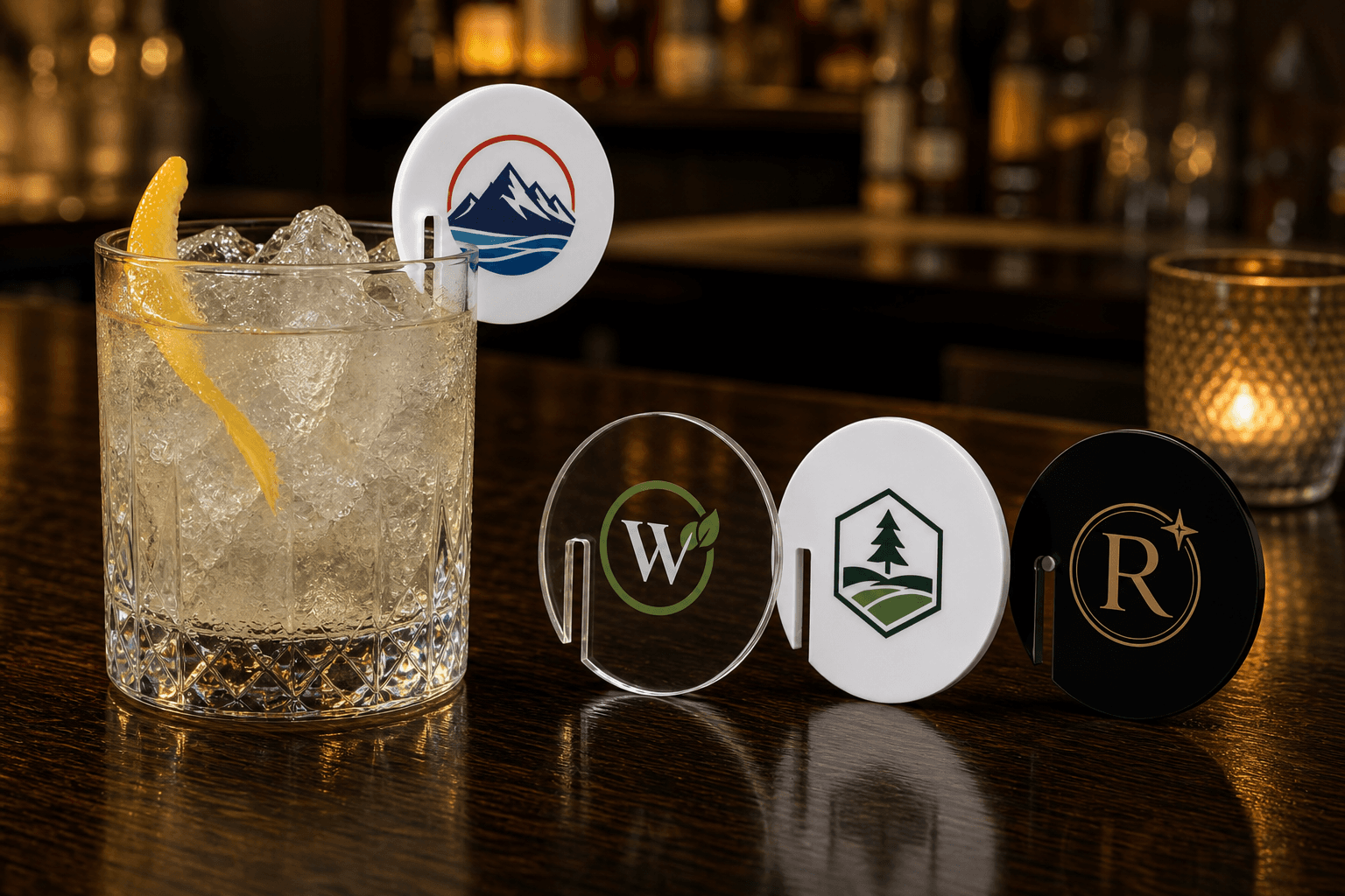 Acrylic Drink Tags