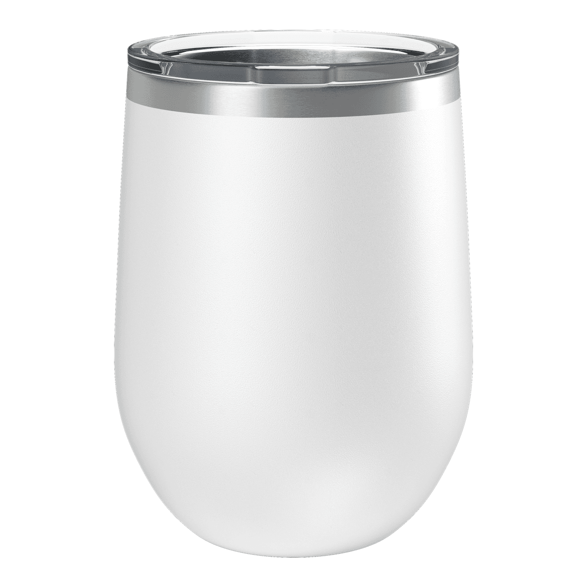 White Custom Engraved 12oz Wine Tumbler